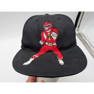Vintage Youth 1994 Mighty Morphin Power Red Ranger SnapBack Cap Hat Jason 90's